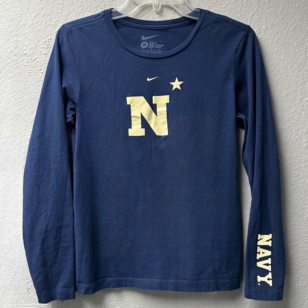 Nike "NAVY" Long Sleeve Tee